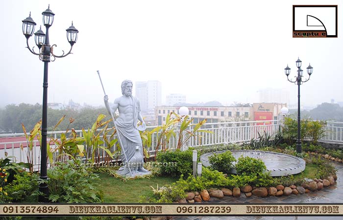 Cải tạo sân thượng thành 1 khu vườn nhỏ với thi công tiểu cảnh